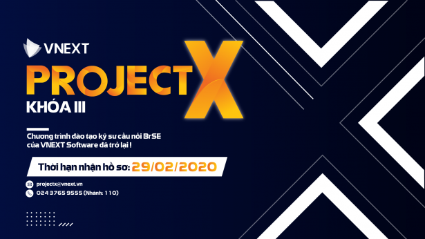 TÁI KHỞI ĐỘNG CHƯƠNG TRÌNH PROJECT X KHÓA III - CHƯƠNG TRÌNH ĐÀO TẠO BRSE DÀNH CHO LẬP TRÌNH VIÊN